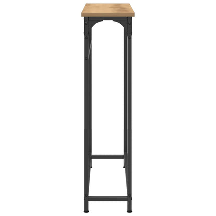 Konsolbord Artisan Egetræ 75 x 19,5 x 75 cm Konstrueret træ