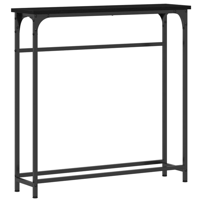 Konsolbord Sort eg 75 x 19,5 x 75 cm Konstrueret træ