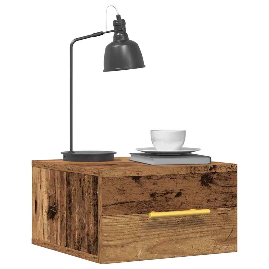 Natskab Vægmonteret Gammelt træ 35 x 35 x 20 cm Konstrueret træ