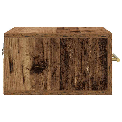 Natskab 35 x 35 x 20 cm Konstrueret træ Gammelt træ