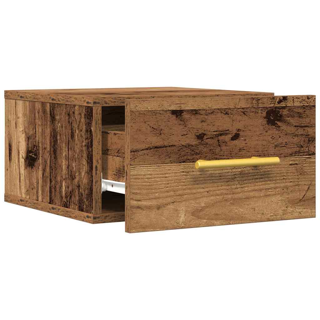 Natskab 2 pcs Gammelt træ 35 x 35 x 20 cm Konstrueret træ