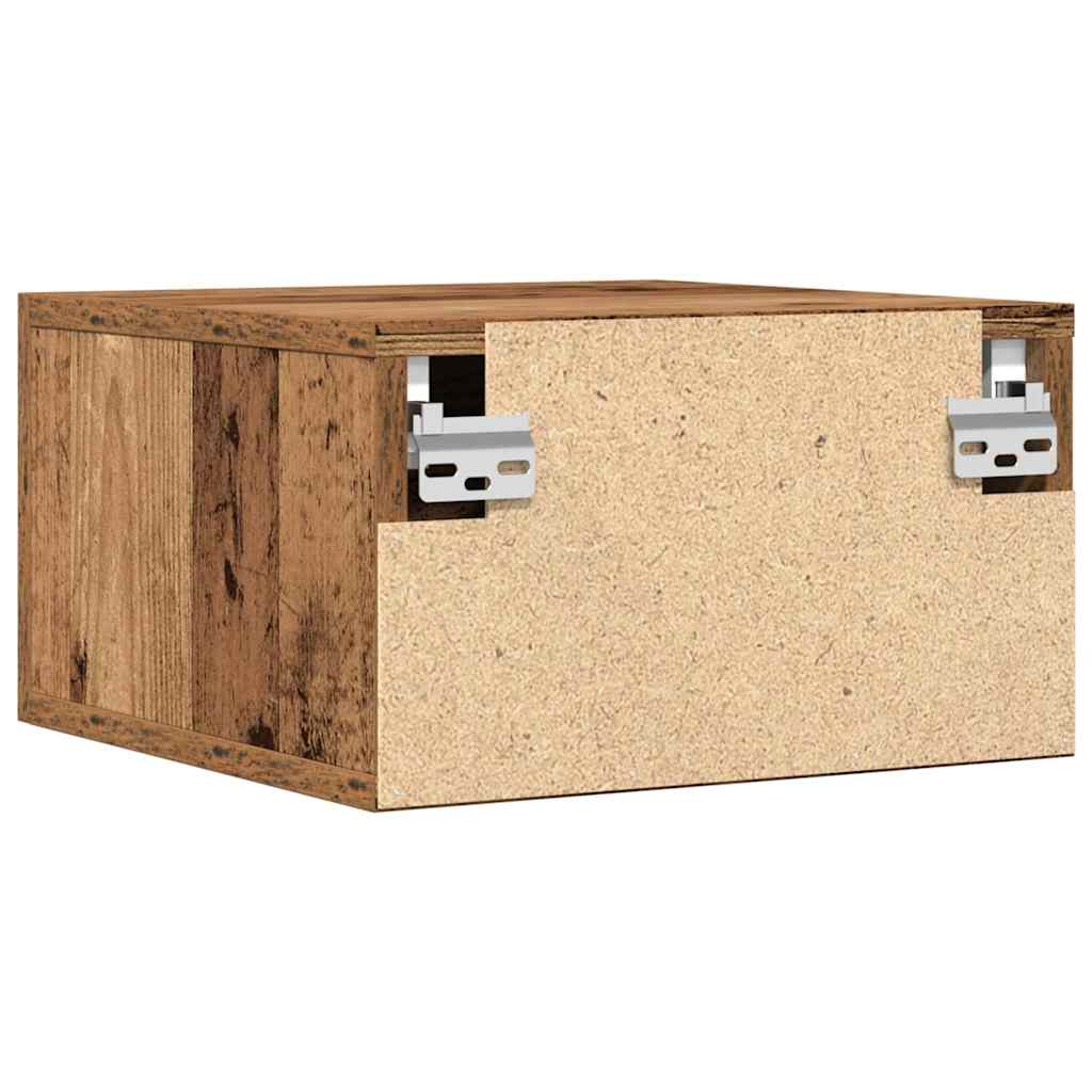 Natskab 2 pcs Gammelt træ 35 x 35 x 20 cm Konstrueret træ