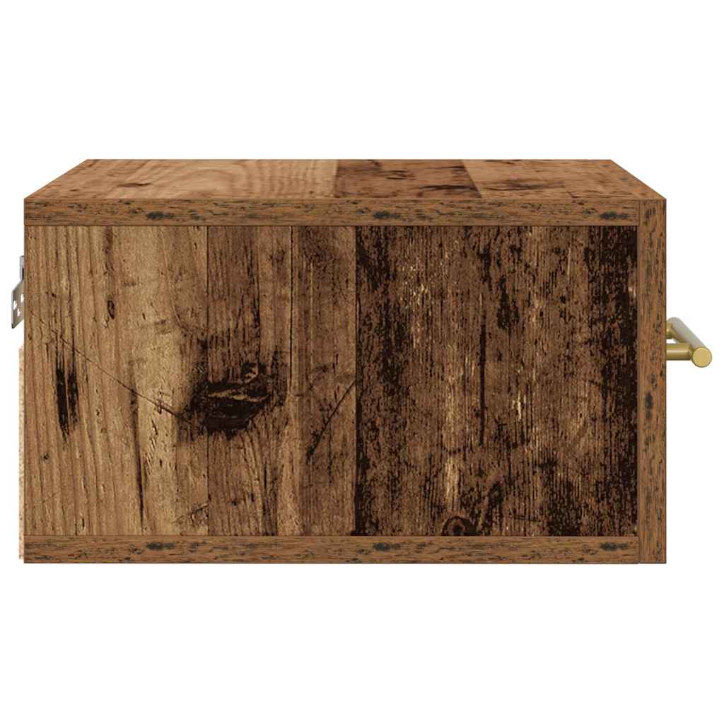 Natskab 2 pcs Gammelt træ 35 x 35 x 20 cm Konstrueret træ