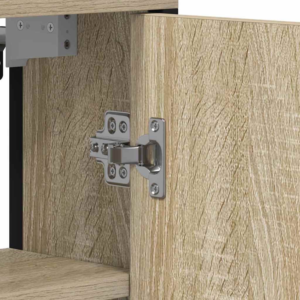 Badeværelsesspejl Beige 60 x 16 x 60 cm Glas og Ingeniørtræ