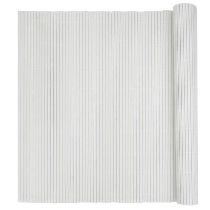 havehegn dobbeltsidet 1,8x3 m PVC hvid