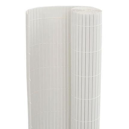 havehegn dobbeltsidet 1,8x3 m PVC hvid