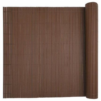 havehegn dobbeltsidet 1,8x3 m PVC brun