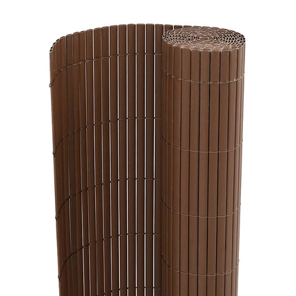 havehegn dobbeltsidet 1,8x3 m PVC brun