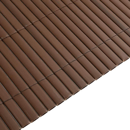 havehegn dobbeltsidet 1,8x3 m PVC brun
