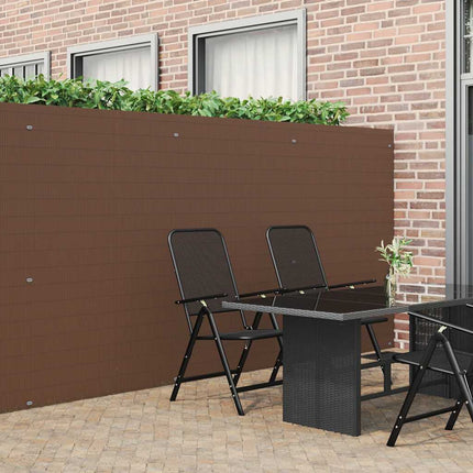 havehegn dobbeltsidet 1,8x3 m PVC brun