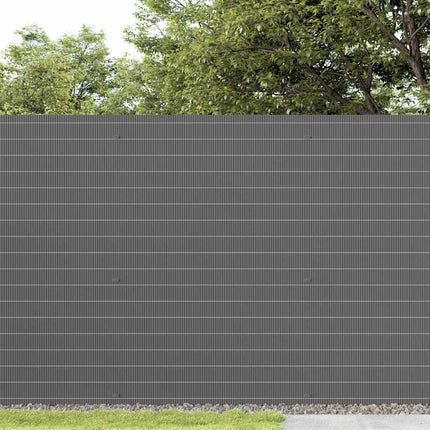 havehegn dobbeltsidet 1,8x3 m PVC grå