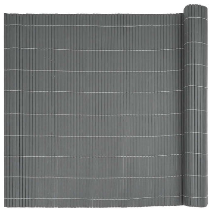 havehegn dobbeltsidet 1,8x3 m PVC grå