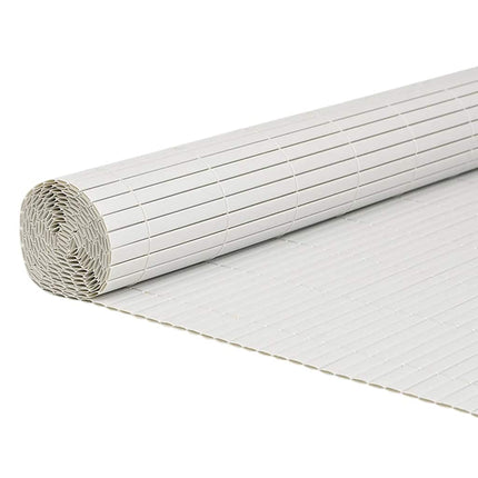 havehegn dobbeltsidet 1,8x5 m PVC hvid