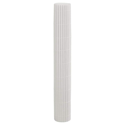 havehegn dobbeltsidet 1,8x5 m PVC hvid