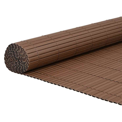 havehegn dobbeltsidet 1,8x5 m PVC brun