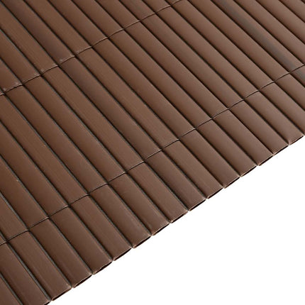 havehegn dobbeltsidet 1,8x5 m PVC brun