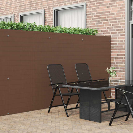 havehegn dobbeltsidet 1,8x5 m PVC brun