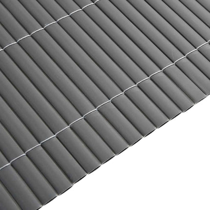 havehegn dobbeltsidet 1,8x5 m PVC grå