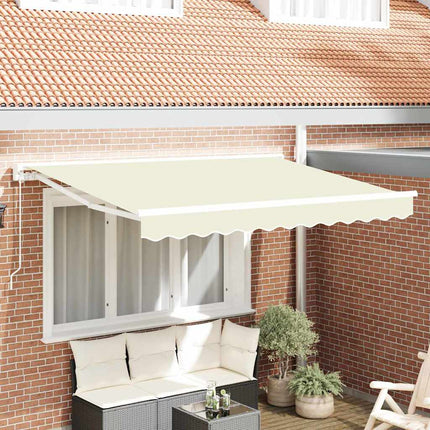 Markiseramme Creme 250 x 200 cm Polyester med PU belægning
