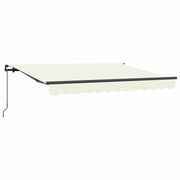 Utrækkelig Markise Creme 250 x 200 cm Stof