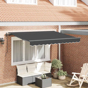 Utrækkelig Markise Antracit 250 x 200 cm Stof