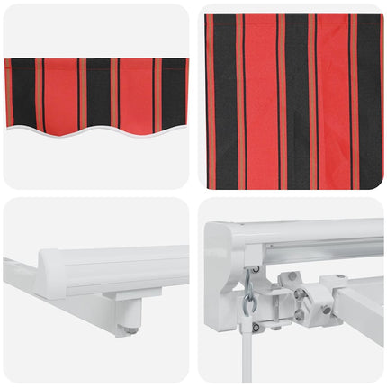 Markiseramme Orange og Sort 250 x 200 cm