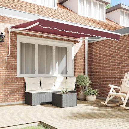 Markiseramme Bordeaux 250 x 200 cm Polyester med PU belægning