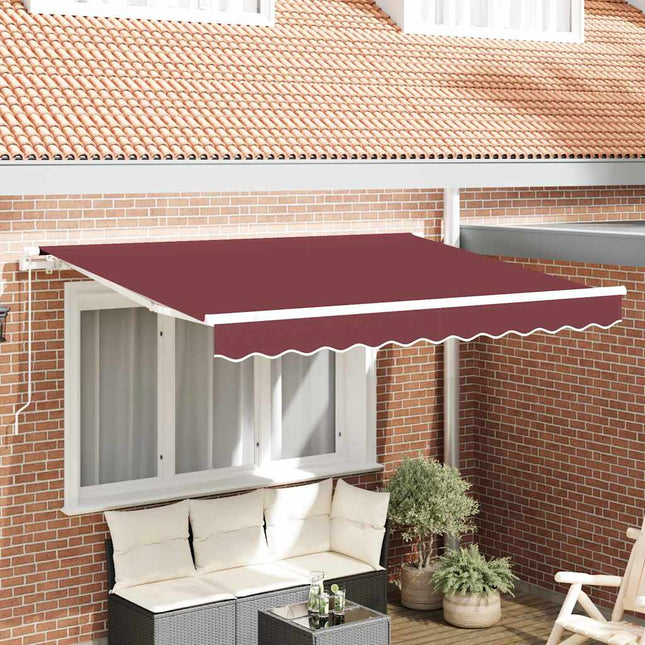 Utrækkelig Markise Bordeaux 250 x 200 cm Stof