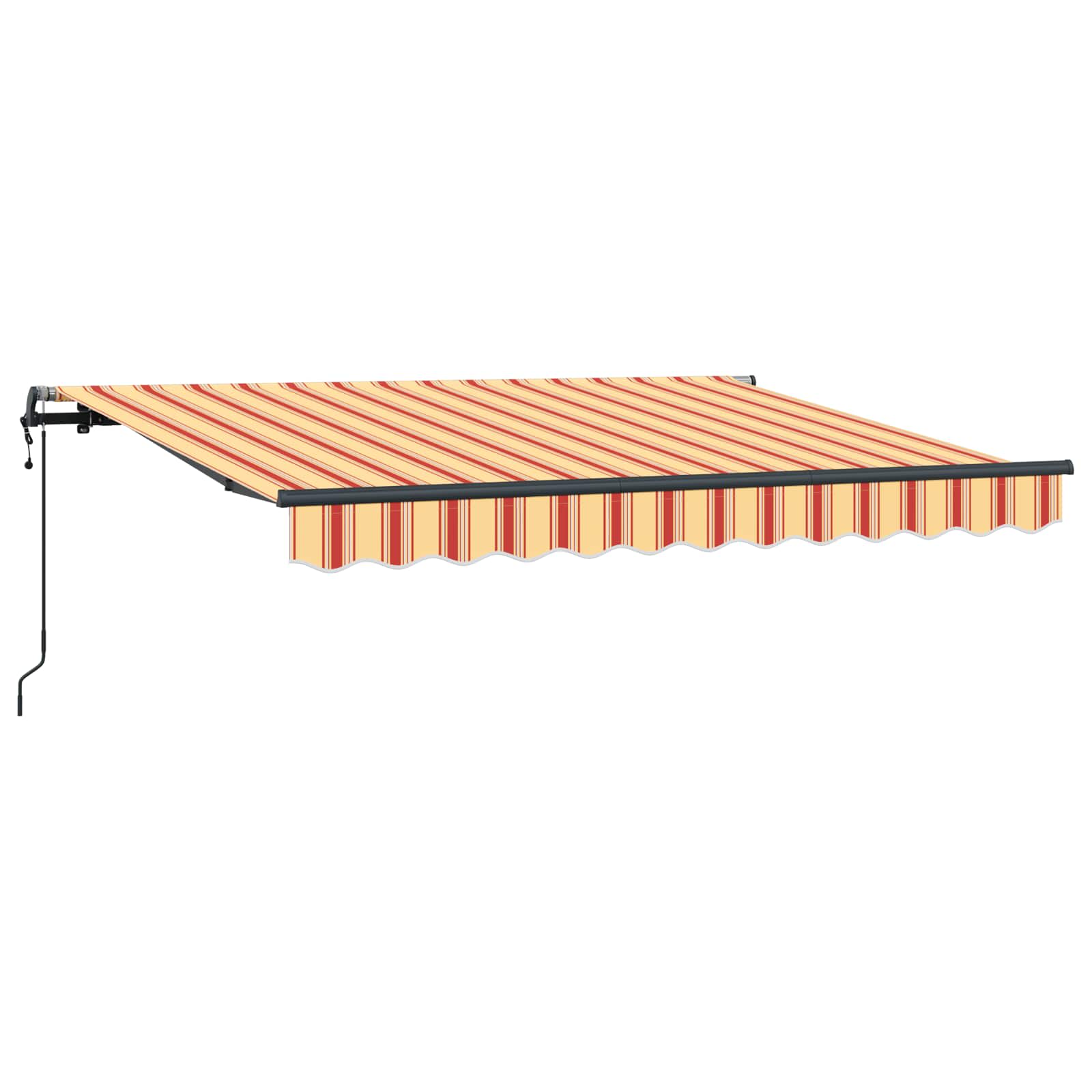 Utrækkelig Markise Gul og orange 250 x 200 cm Stof