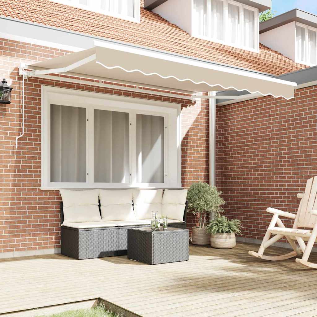 Markiseramme Beige 250 x 200 cm Polyester med PU belægning