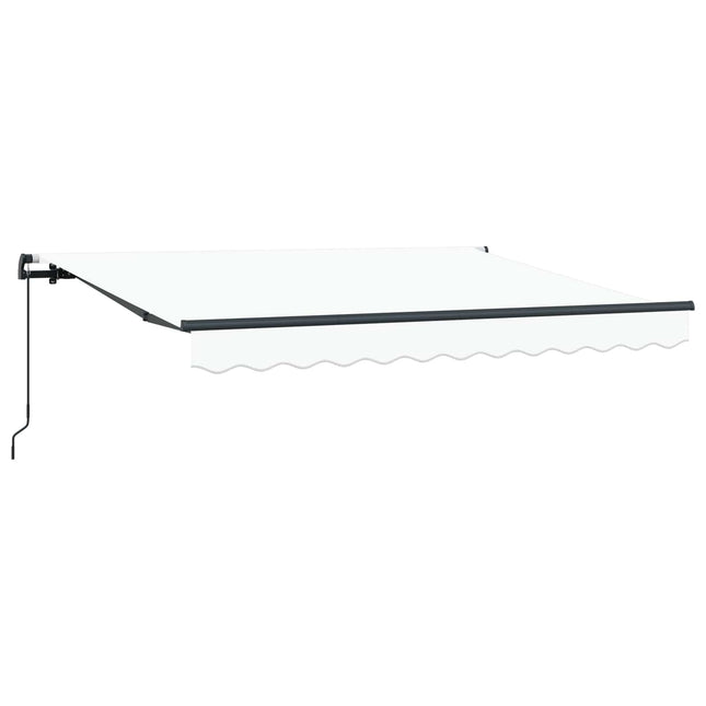 Utrækkelig Markise Hvid 250 x 200 cm Stof