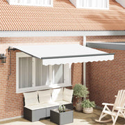 Utrækkelig Markise Hvid 250 x 200 cm Stof