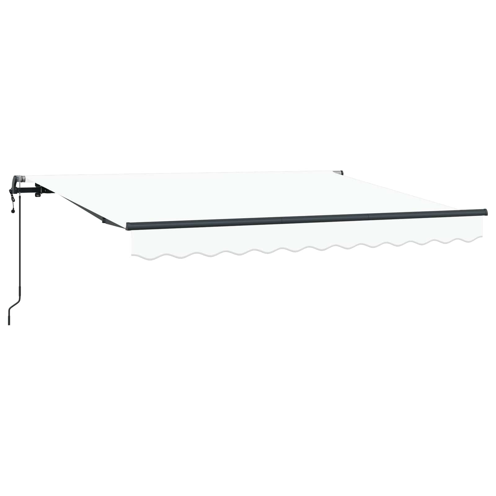 Utrækkelig Markise Hvid 250 x 200 cm Stof