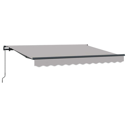 Utrækkelig Markise Lysegrå 250 x 200 cm Stof