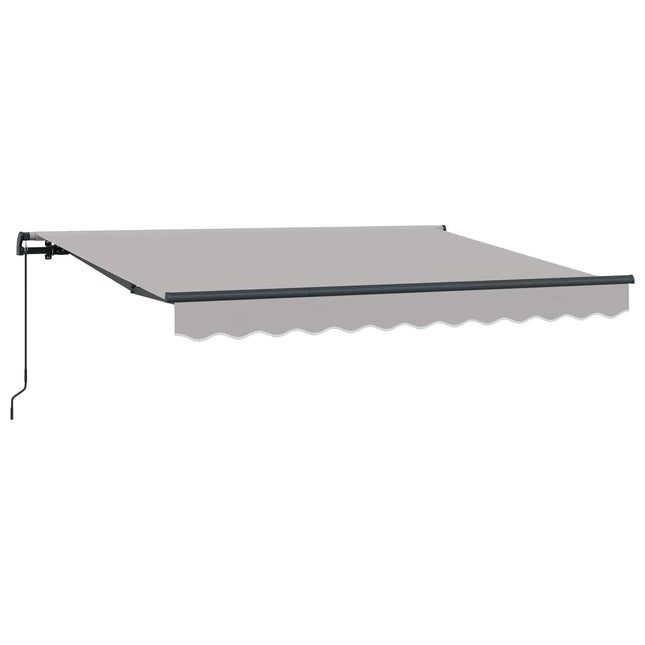 Utrækkelig Markise Lysegrå 250 x 200 cm Stof