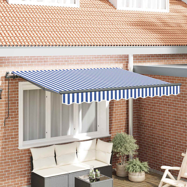 Utrækkelig Markise Blå 300 x 200 cm Stof