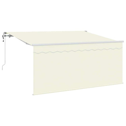 Utrækkelig Markise Creme 300 x 200 cm Polyester og Aluminium