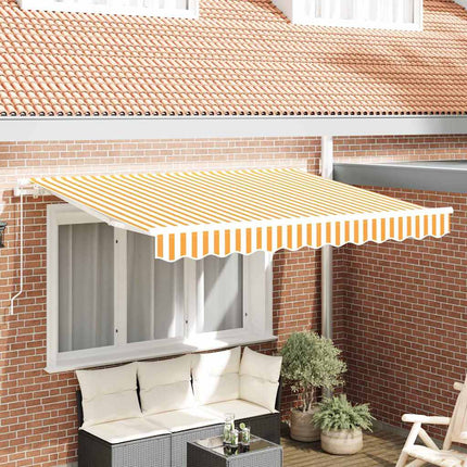 Udtrækkelig markise Gul 300 x 200 cm Stof