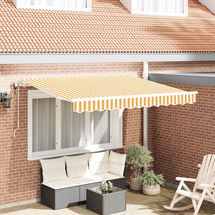 Udtrækkelig markise Gul 300 x 200 cm Stof