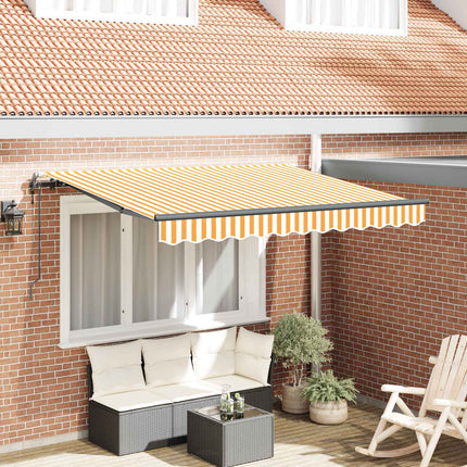 Udtrækkelig markise Gul 300 x 200 cm Stof