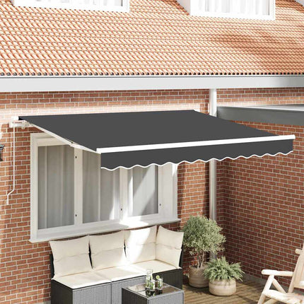 Udtrækkelig markise Antracit 300 x 200 cm Stof