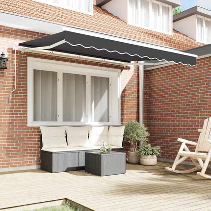 Udtrækkelig markise Antracit 300 x 200 cm Stof