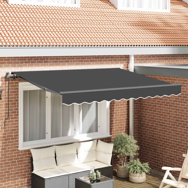 Udtrækkelig markise Antracit 300 x 200 cm Stof
