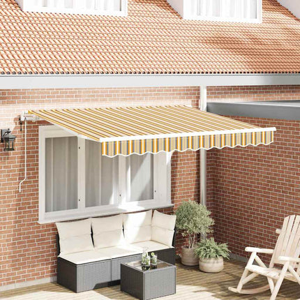 Utrækkelig Markise Gul 300 x 200 cm Stof