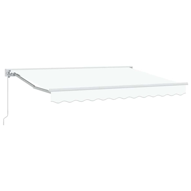Markiseramme Hvid 300 x 200 cm Polyester med PU belægning