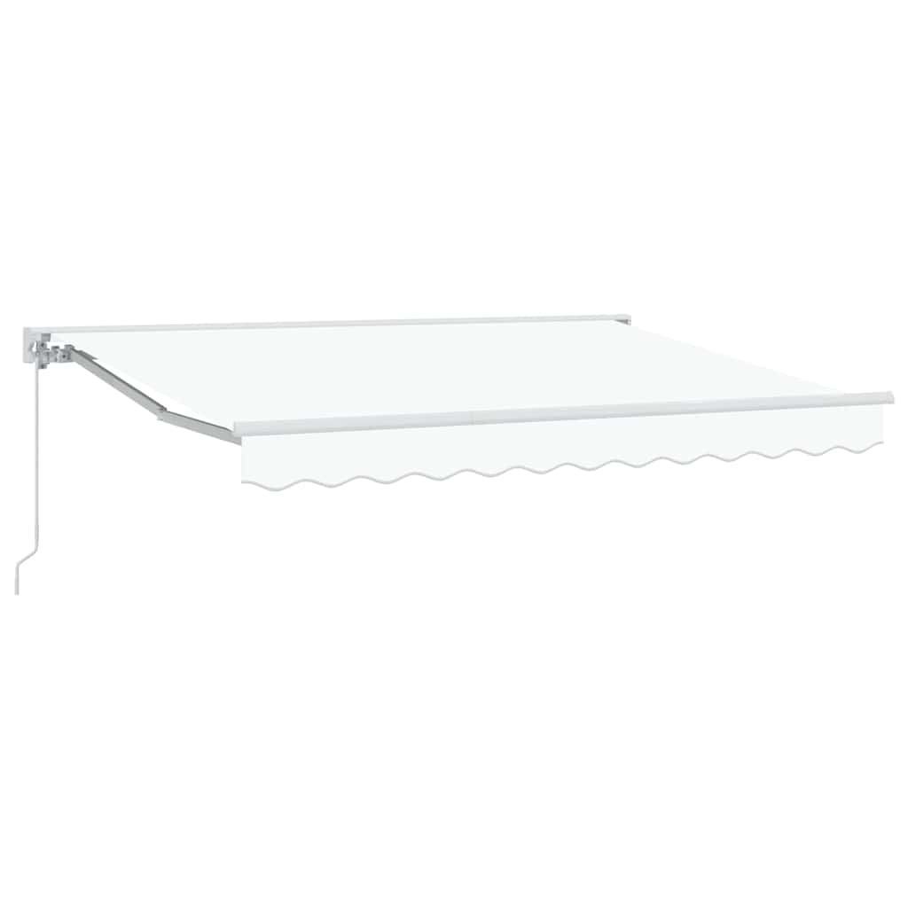 Markiseramme Hvid 300 x 200 cm Polyester med PU belægning