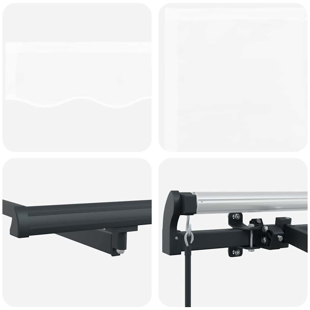 Utrækkelig Markise Hvid 300 x 200 cm Stof