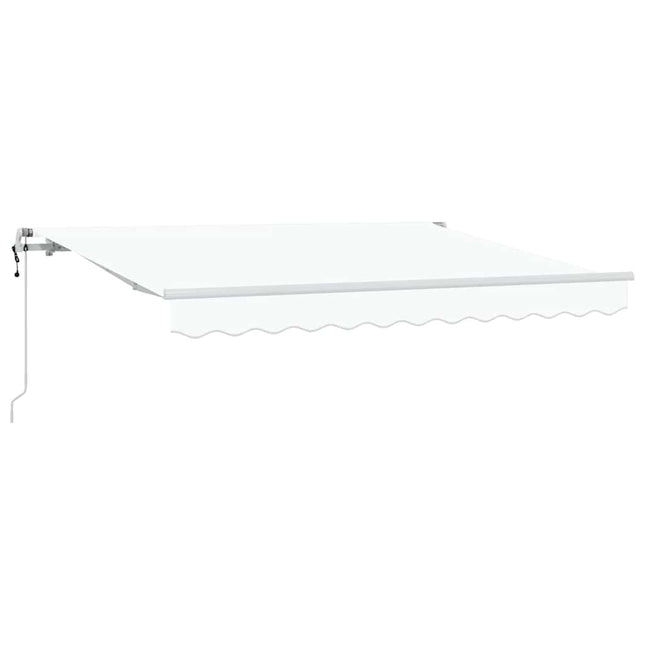 Utrækkelig Markise Hvid 300 x 200 cm Stof