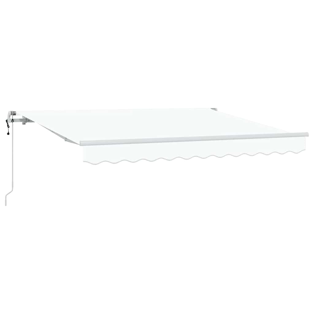 Utrækkelig Markise Hvid 300 x 200 cm Stof