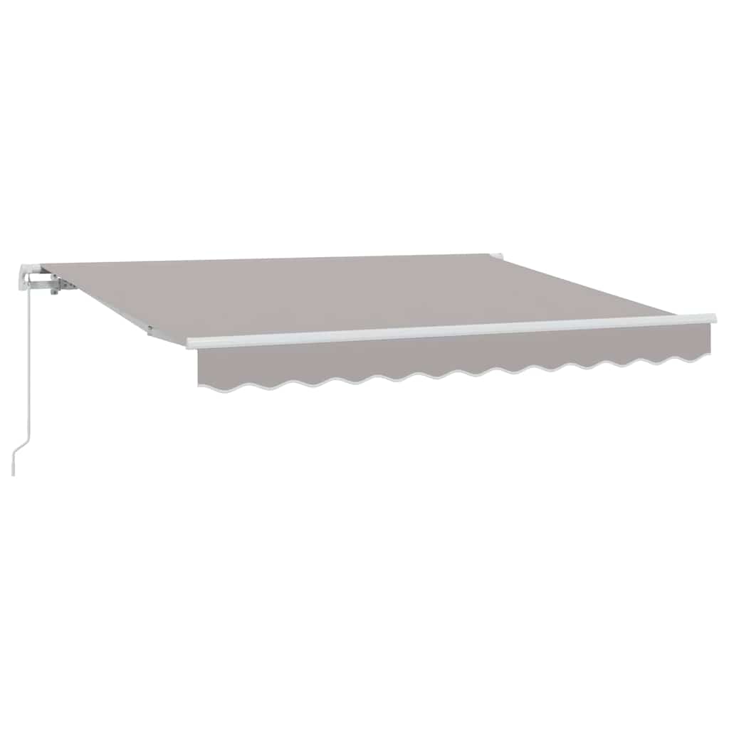 Utrækkelig Markise Lysegrå 300 x 200 cm Stof